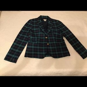 J. Crew wool plaid blazer